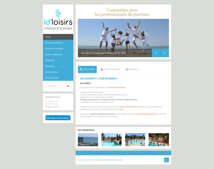 Création de site internet pour les professionnels du tourisme