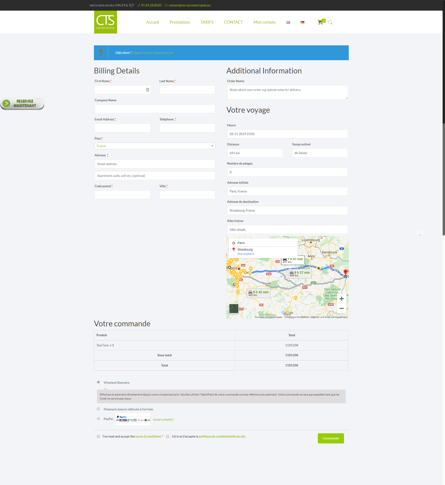 Commande – Taxi Strasbourg – cts-eurometropole.eu